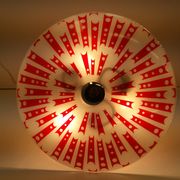 Suspension en verre design du milieu du siècle Napako, années 1960.