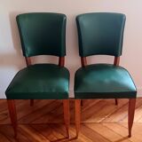 Pair of chairs in the style of Ruhlmann. 30s/40s