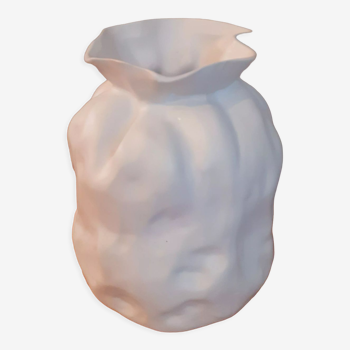 Vase en céramique blanche design danois signé Broste Copenhague