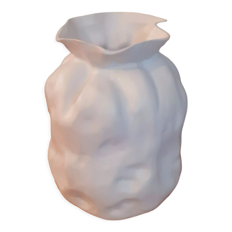 Vase en céramique blanche design danois signé Broste Copenhague