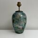 Decorative lamp base fixed under vintage glass Laque Line France