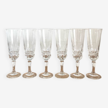 Flutes à champagne - vintage - Luminarc - modèle "Empereur" - Très bon état