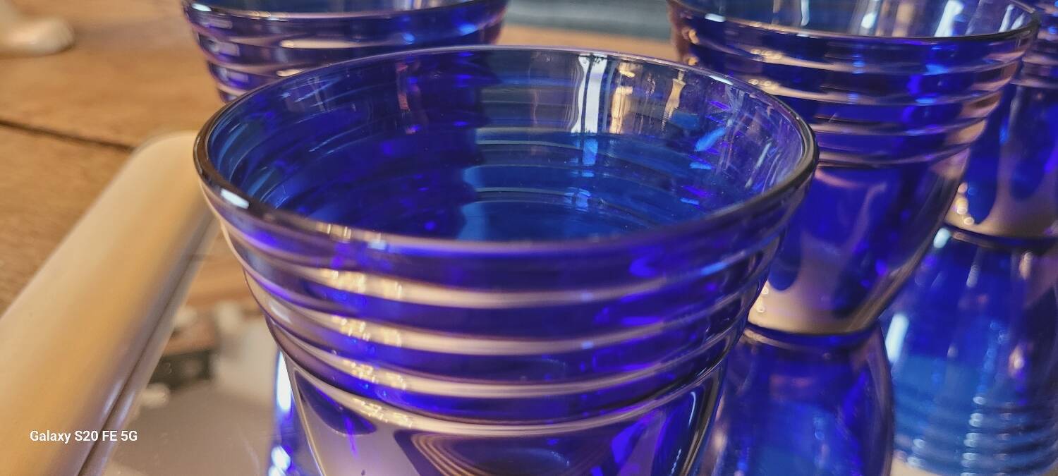 5 Egyptian water glasses