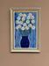 Swedish Oil on Canvas “Blue vase with flowers” by L jonsson Vintage 45x31cm