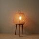 Vintage handmade Scandinavian bohemian country rooster cage lamp
