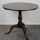 Round antique English oak tilt-top table with wonderful colors