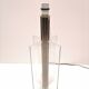 Large stainless steel and plexiglass lamp 1970 france