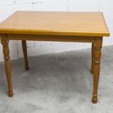 Rustic table from 1960, honey colour, 100x70cm, height 74cm.
