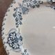 Antique dessert plate K&G Lunéville – Sébastopol model – blue decoration