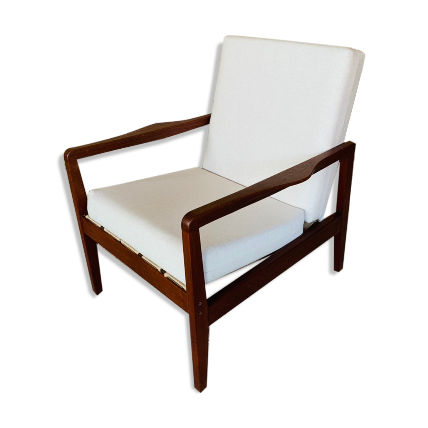 Vintage Scandinavian Teak Armchair, Circa 60's