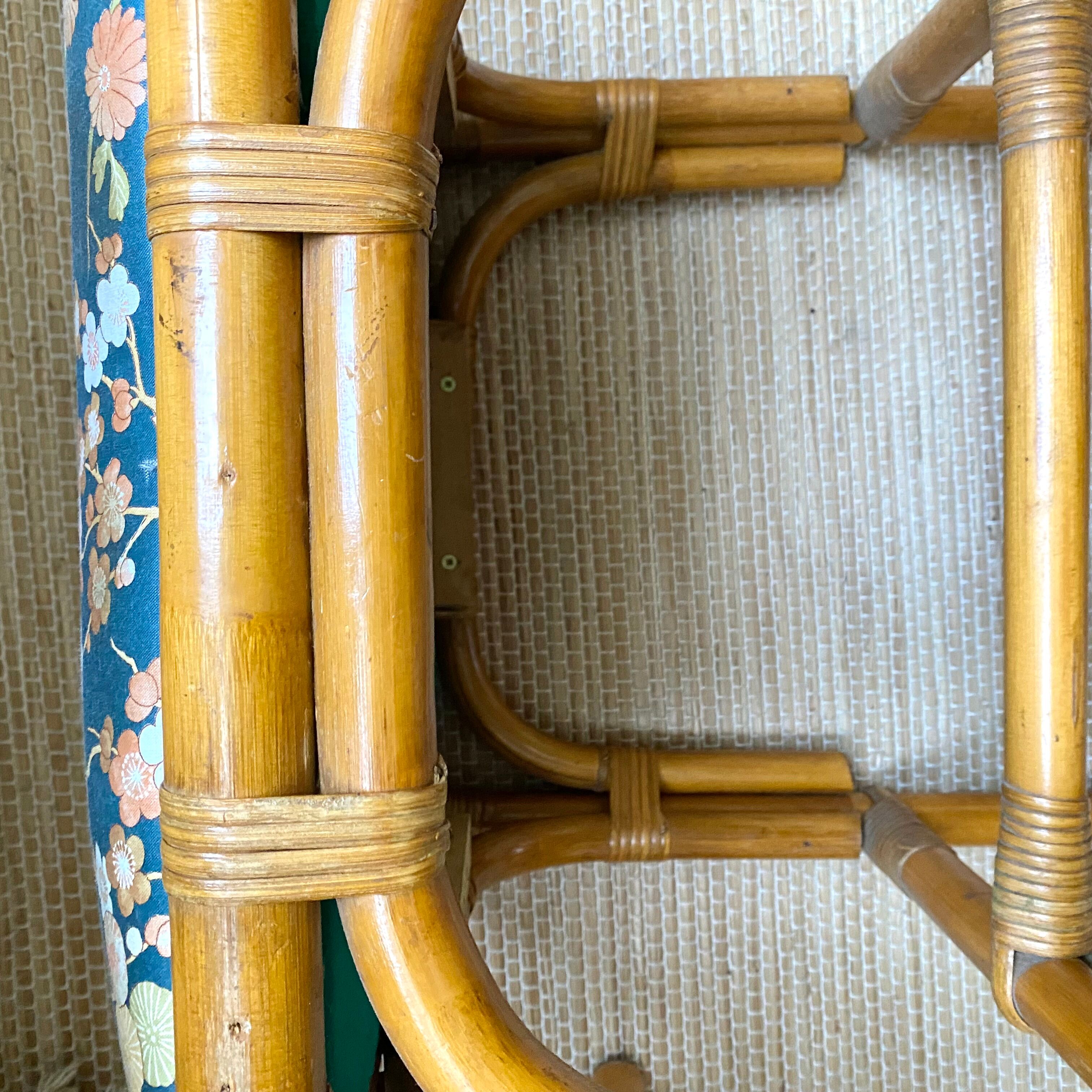 Vintage rattan stool