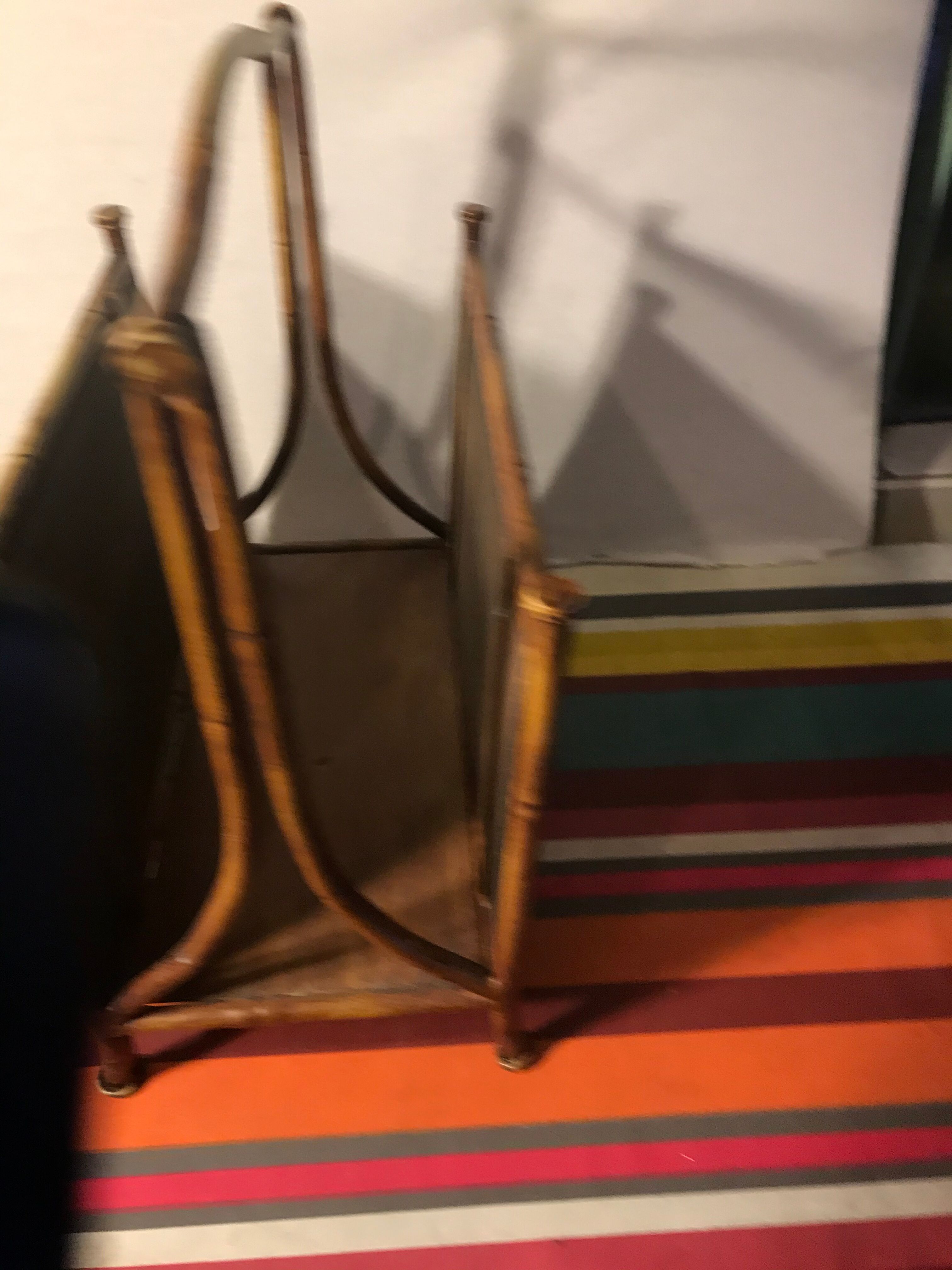 Magazine rack in bamboo structure
