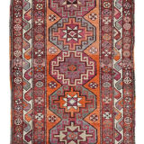 Handwoven one-of-a-kind anatolian purple runner rug 91 cm x 375 cm