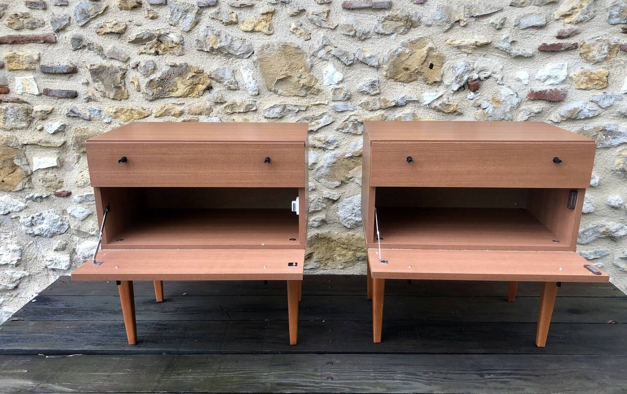 Pair of vintage bedside tables Circa 60's/70's