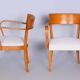 Art Deco Beech Armchairs attributed to Jindrich Halabala for Up Zavody, 1930s, Set of 2