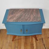 Peacock blue nightstand