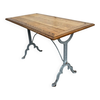 Table bistrot fonte pierre ouvrier