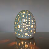 Pale blue open lamp 60 70 years