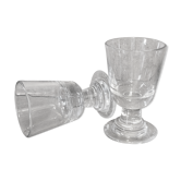Verres bistrot soufflés vintage