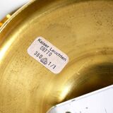 1960s Space Age brass ceiling lamp with 8 glass balls by Kaiser Leuchten