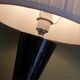 Lampe en cristal taillé noir – 64 cm – 7,6 kg