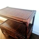 Rattan support cabinet 1960s