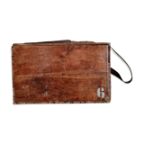 Compartmentalized old wooden chest