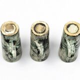 Carafe and its 3 liqueur glasses in glazed ceramic by Jacques Blin