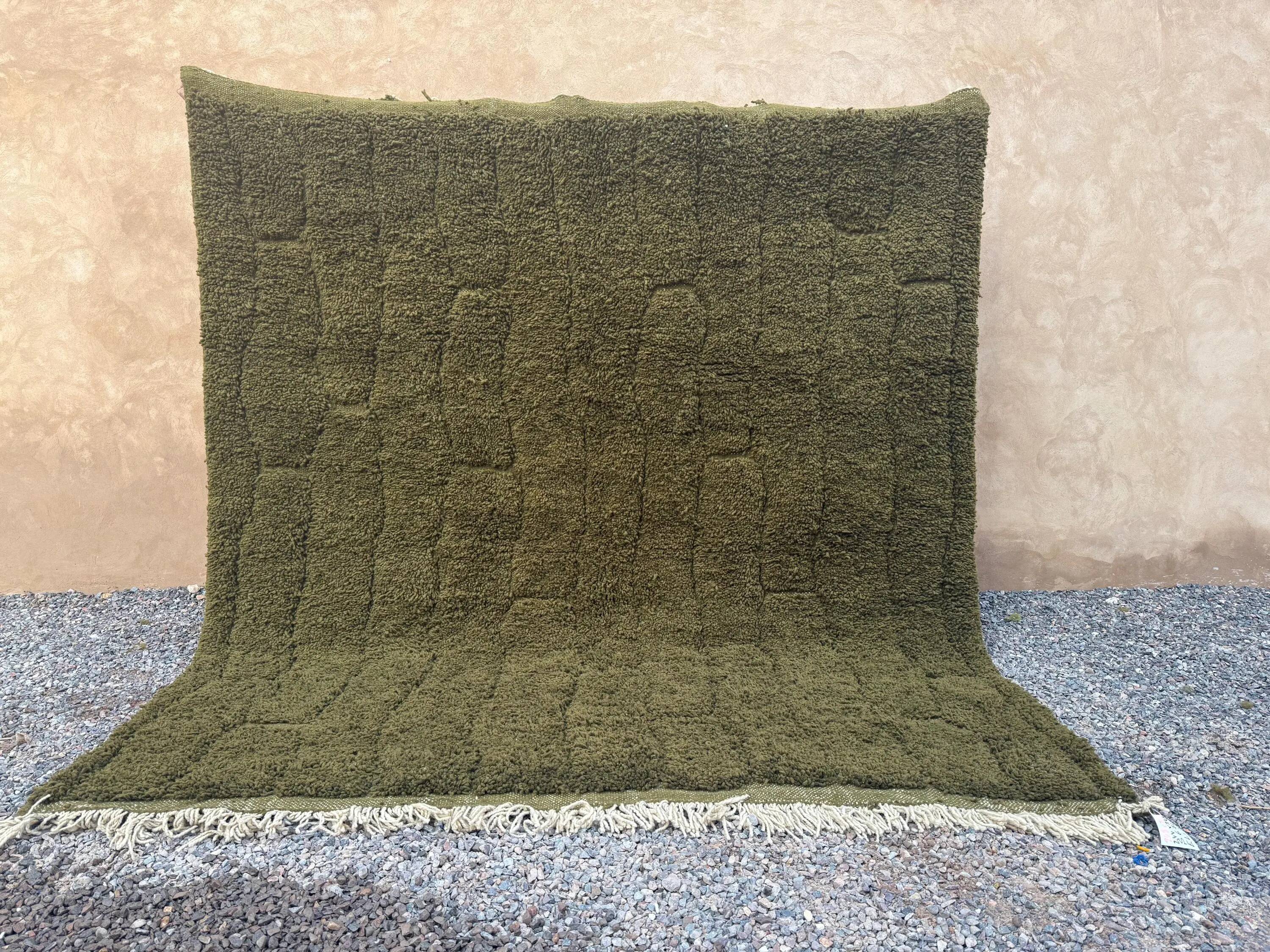 Handmade wool rug Morocco 2.5 x 1.5 m