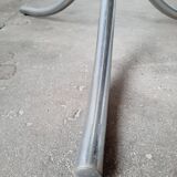 Large chrome and smoked glass table from the 70s