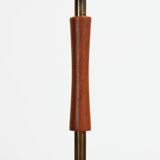 Floor light by Carl Fagerlund for orrefors, brass and teak