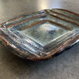 Vide-poche modernist bowl in glazed porcelain stoneware