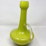 Vase vert citron en opaline Empoli