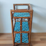 Rattan / wicker shelf, vintage, 50s