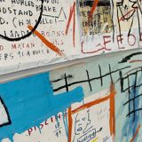 Jean Michel Basquiat (1960-1988) Piscine Versus the Best Hotels,1982, Licensed by Artestar NY