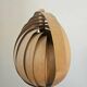 Rare Midcentury Wooden Pendant in style of Hans-Agne Jakobsson, Sweden, 1960s