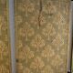 Miroir vintage 1900 triptyque barbier Art Nouveau doré - 21 x 48 cm