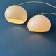 Space Age Dijkstra double arc white mushroom floor lamp