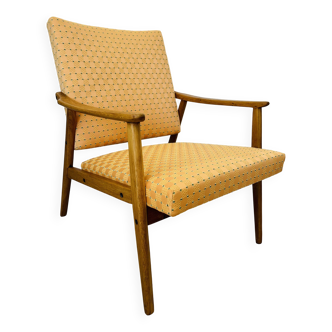 Fauteuil vintage entièrement restauré de Tchécoslovaquie des années 1960