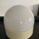 Vintage 1970s opaline glass globe wall sconce