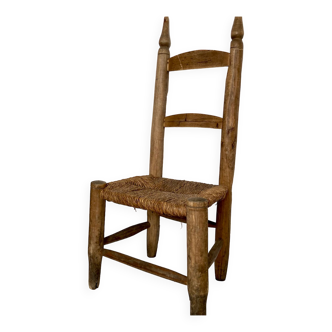 Low rustic chair