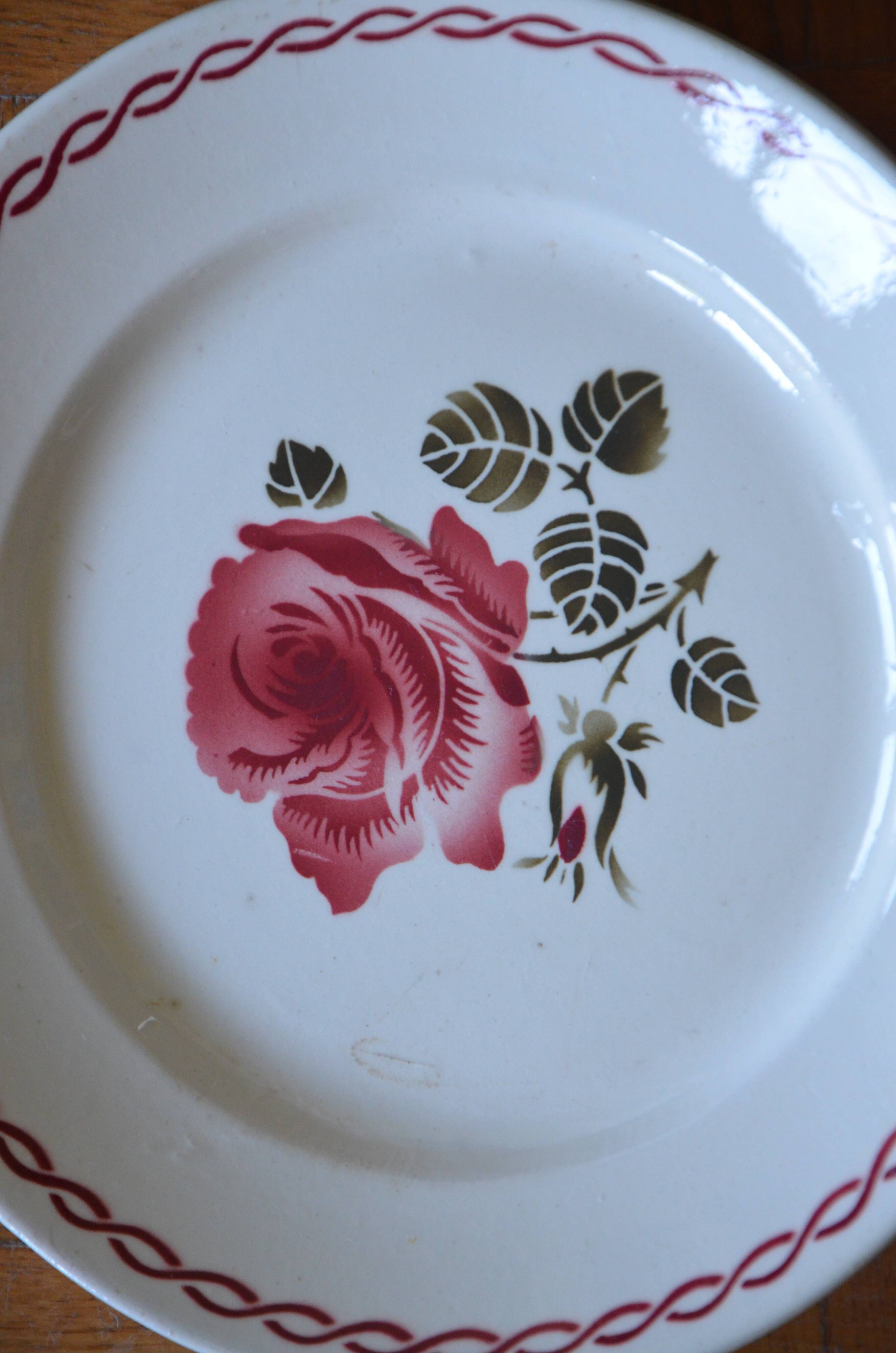 Lot of 4 plates Badonviller, Germaine