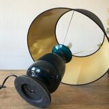 Blue ceramic lamp