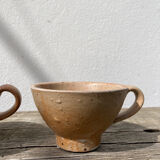 4 vintage stoneware cups