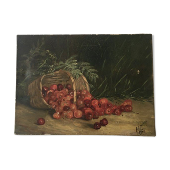 Oil on canvas signed 1905