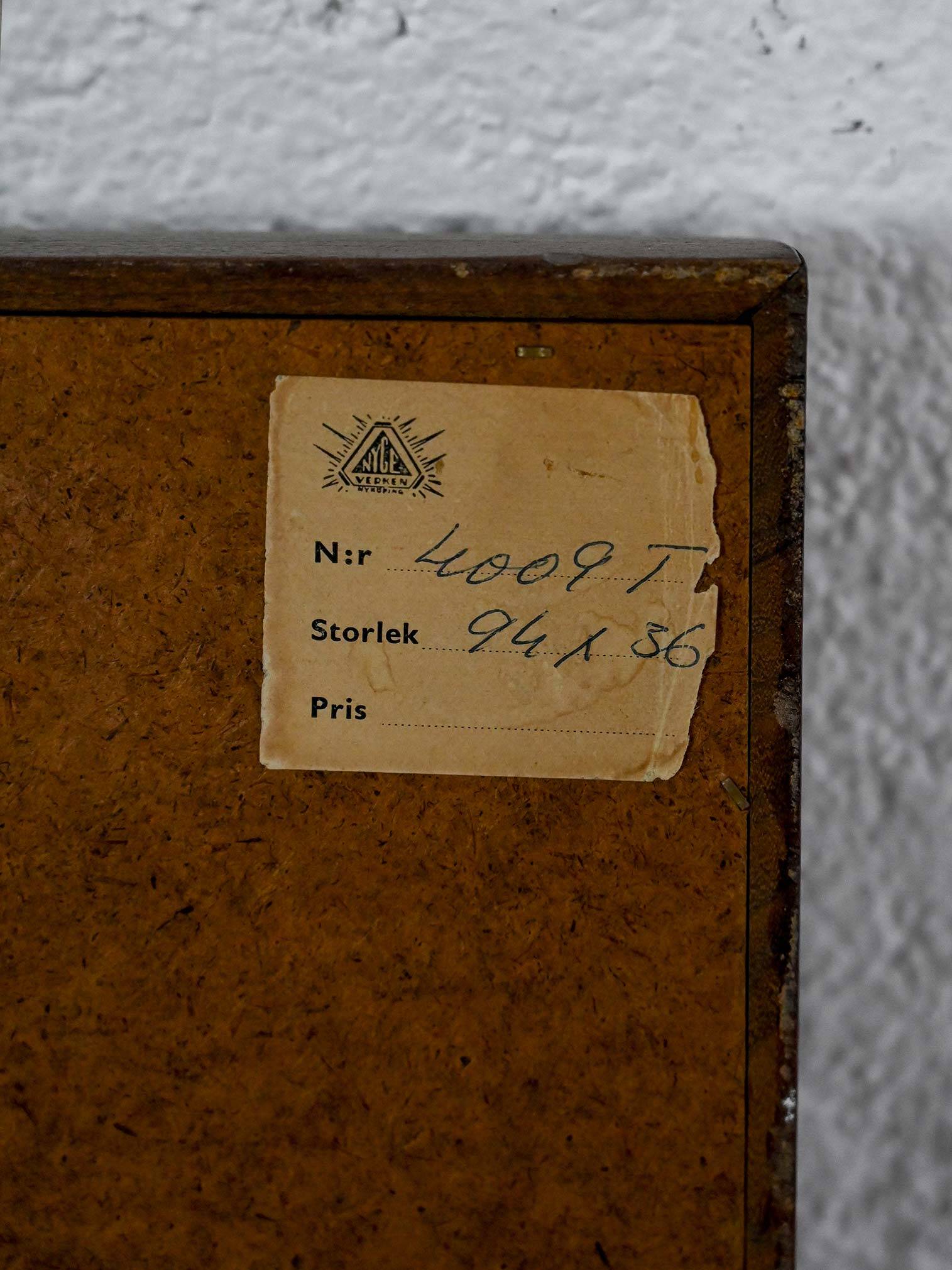 Scandinavian vintage teak mirror, 1950s