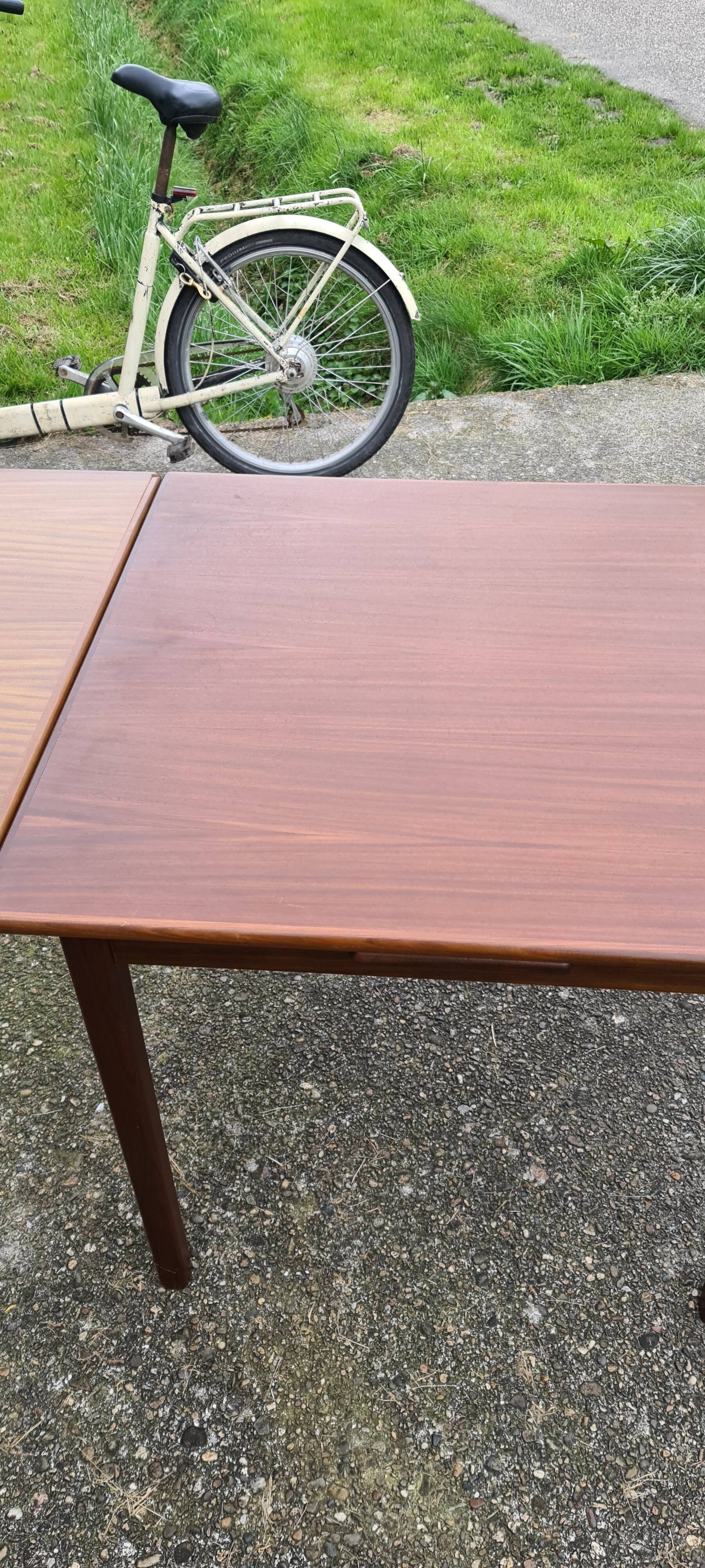 Vintage teak extendable dining table