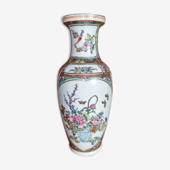 Vase en porcelaine chinoise style Canton