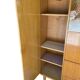 Large wardrobe / Vintage 1960s / 1970s wardrobe with glass doors & drawers