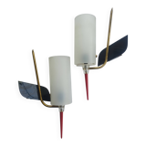 Pair of 50s rockabilly wall sconces